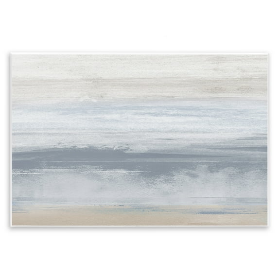 Stupell Industries Serene Blue Feeling Landscape Painting Unframed Art Print Wall Art, 15 x 10