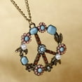 thumbnail image 6 of Fashion Darkening Pearl Peace Symbol Pendant Necklace, 6 of 9