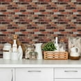 thumbnail image 6 of UMIGGEE Red Brick Wallpaper Peel and Stick Wallpaper Brick Wallpaper 17.5-in x 118-in Self-Adhesive Removable Decorative Contact Paper for House Decoration PVC DIY, 6 of 10