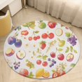 thumbnail image 5 of Various Fruits Round Small Area Rug, Print Non Slip Washable Floor Mat, Soft Throw Rug for Living Room, Powder Room Entryway, Bathroom, Bedside, 5 of 7