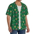thumbnail image 3 of Disketp Men's Hawaiian Milk Tea Print Shirts Button Down Holiday Beach Shirts-4X-Large, 3 of 5