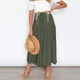 thumbnail image 2 of Falda larga boho elástica de cintura alta para mujer: con volantes, corte en A, cordón, poliéster, para todas las estaciones, tallas S-XL., 2 of 8