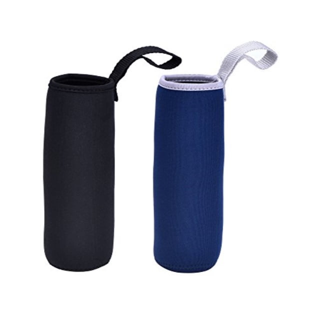 mudder 2 pieces water bottle sleeve neoprene carrier nylon bottle