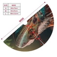 thumbnail image 3 of Sikiie Realistic Colorful Chameleon 30-48 inches {designName} Print Christmas Tree Skirt Snowman Xmas Tree Skirt with Edge Christmas Decorations for Holiday Party30", 3 of 7