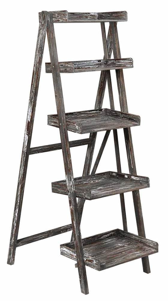 Boulder Distressed Ladder Shelf