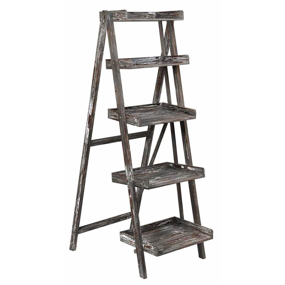 Boulder Distressed Ladder Shelf
