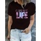 thumbnail image 1 of Women's Trendy Gradient Abstract Print T-Shirt - Casual Crew Neck, Short Sleeve, Stretchy Polyester Blend, Machine Washable - Perfect for Summer & Casual Attire, 1 of 6