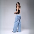 thumbnail image 3 of Jeans de Dama Recto Savi Jeans SB4701C Tiro Alto Azul, 3 of 5