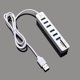 thumbnail image 2 of Bearachild USB Hub 2,0 Multi USB 2,0 Hub USB Splitter alta velocidad 6 puertos Hub TF lector de tarjetas todo en extensión de computadora Hub Type7 NO7, 2 of 6