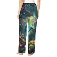 thumbnail image 3 of Balery Enchanted Forest Butterfly A print Women's Pajama Pants,Ultra Lightweight Pjs,Lounge Pant-X-Large, 3 of 9