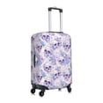 thumbnail image 3 of Balery Luggage Cover white Skull crystal flower Print Suitcase Covers for Luggage Elastic Washable Suitcase Protector Fits 18-32 Inch Luggage-Small, 3 of 9