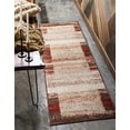 thumbnail image 2 of Unique Loom Autumn Collection Rustic Border Casual Warm Toned Runner Rug, 2 x 6 Feet, Beige/Brown, 2 of 10