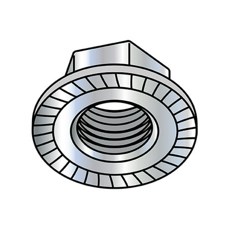 

1/2-13 Serrated Large Flange Hex Lock Nuts Case Hardened HR15N 78/90 Zinc (Pack Qty 250) BC-50NRL