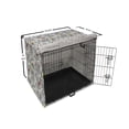 thumbnail image 6 of Rose Dog Crate Cover, Engraved Style Floral Blooms Pattern of Birds Romantic Vintage Print, Easy to Use Pet Kennel Cover Small Dogs Puppies Kittens, 7 Sizes, Blue Grey and Multicolor, by Ambesonne, 6 of 6