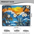 thumbnail image 7 of XYZCANDO Palm Trees Hibiscus Rear Cargo Mat 29" x 39", Polyester Durable Trunk Liner with Non-Slip Backing, Easy-Clean Stitched Edge Trunk Carpet for Daily Driving Use, 7 of 7