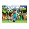 thumbnail image 1 of Toile de Fond Fête d'Anniversaire Minecraft Toile de Fond Thème Décoration Bannière, 1 of 3