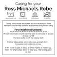 thumbnail image 2 of Ross Michaels Mens Plush Shawl Collar Luxury Kimono Bath Robe (White, XXXL), 2 of 6