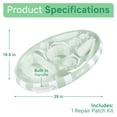 thumbnail image 5 of Sun's Out Floating Snack Bar – Light Green Cabana Stripe Pool Float, Ages 14+, 5 of 5
