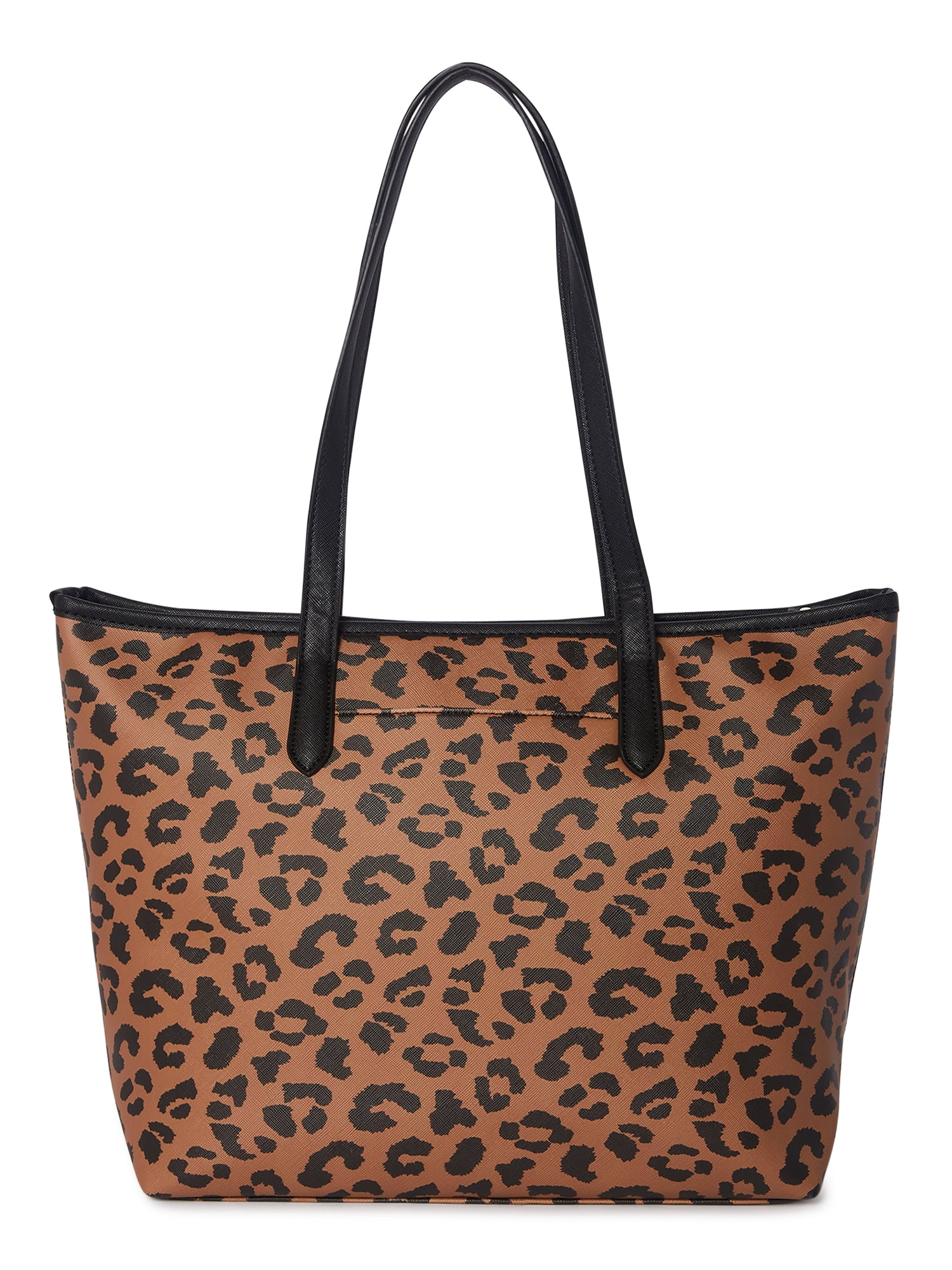 Time and Tru Women's 3-Piece Handbag Set Leopard