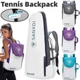 thumbnail image 4 of Graflsoa SANXDI Unisex Blue-Grey Nylon Tennis Backpack with 3-Racket Capacity for Fitness Enthusiasts, 4 of 6