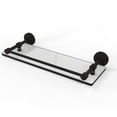 thumbnail image 2 of Dottingham 16-in Glass Shelf with Gallery Rail in Polished Nickel, 2 of 2