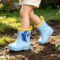 thumbnail image 6 of NAISIBABY Boots Women,Rain Boots Outdoor Rubber Waterproof Shoes Collar Gardening Lightweight Garden Shoes Light Blue Size 3T, 6 of 6