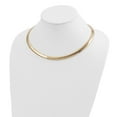 thumbnail image 4 of 14K Yellow Gold Omega Chain Necklace 8 mm Domed 16 inch, 4 of 4