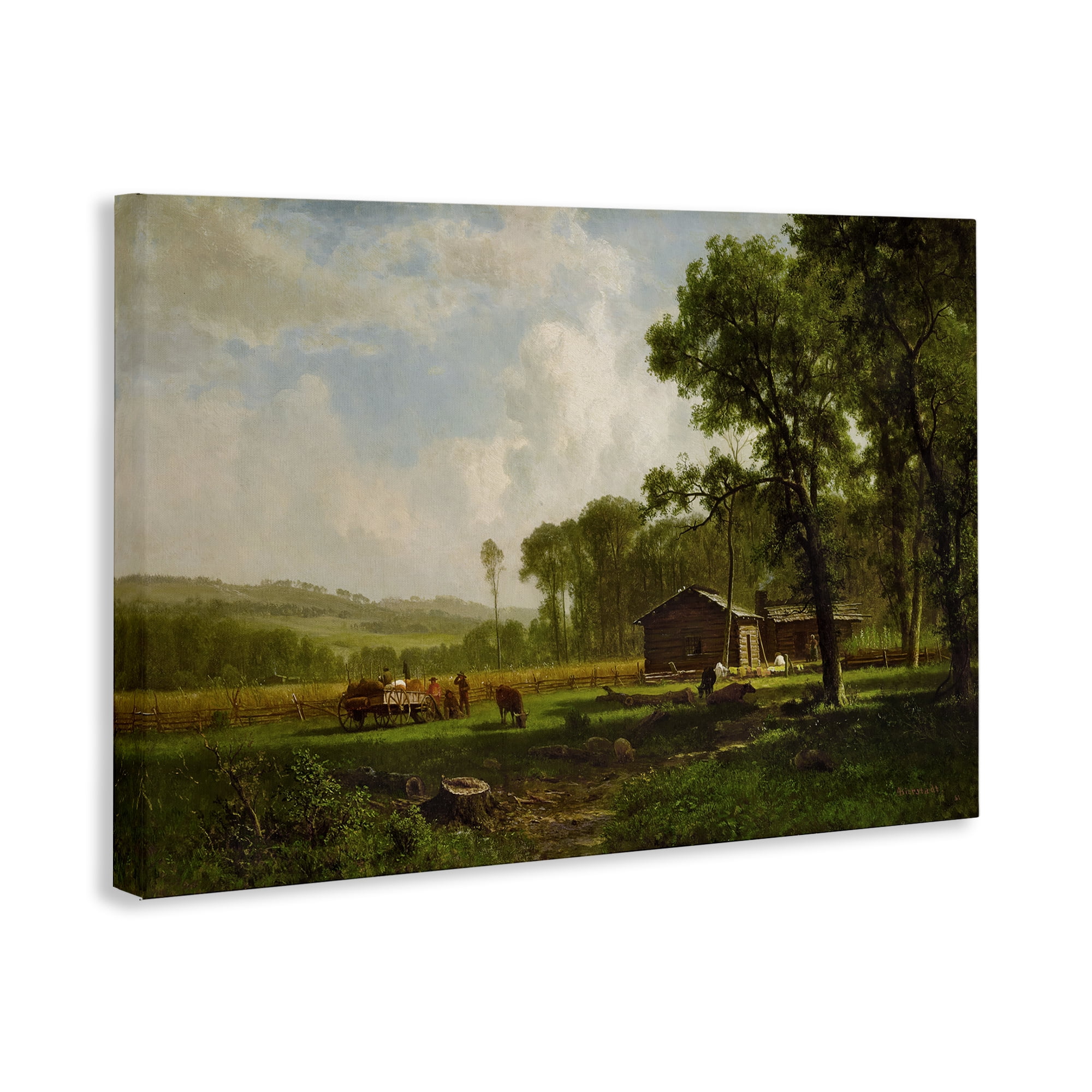 Stupell Industries Early Settlers Classical Landscape & Nature Painting Wrapped Canvas Art Print Wall Art, 36 x 24