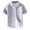 Grey, variant on Mens Summer Shirts, Men's Breathable Shirt Short Sleeve Loose Shirt In Summer Wear A Thin Lapel White Shirt N Khaki L