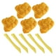 thumbnail image 5 of ColoMX 1 conjunto de nuggets de pollo con papas fritas simuladas accesorios de nuggets de pollo pequeños modelos, 5 of 7
