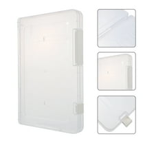 WEAVILUX Dustproof Storage Practical Design Plastic Document File Transparent 1Pcs