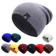 thumbnail image 2 of Highly Stretchable Outdoor Pullover Hat Solid Color Fashion Adk Autumn Winter Head Warm Knitted Hat, 2 of 8