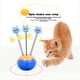 thumbnail image 3 of Juguete para gatos, bola interactiva electrónica, 3 en 1 con pluma, dispensador de alimentos y punto de luz roja, bola giratoria de 360 grados. (Azul) JFHHH pequeña, 3 of 4