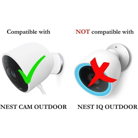 Wasserstein - Silicone Skin for Nest Cam Outdoor Security Cameras - Brown