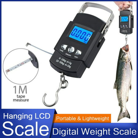TILIYHELLO Electronic Scale Backlit LCD Display 110lb/50kg with ...