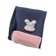 thumbnail image 4 of MeetoTime Toddler Girls Thickened Leggings Baby Elastic Waist Solid Color Cartoon Rabbit Home Warmth Long Trousers Suitable for 8 Months-7 Years, 4 of 5