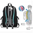 thumbnail image 2 of Mochilas escolares para niños adolescentes, mochilas escolares de lona con puerto USB, mochilas para estudiantes, mochilas luminosas impermeables para portátiles de moda, 2 of 5