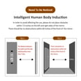 thumbnail image 3 of LAIYA Wall-Mounted Full Length LED Mirror Intelligent Human Body Induction Mirrors with Smart Touch Button Big Size Rounded Corners, Frameless Mirror Bedroom,Living Room,Dressing Room Hotel 65”X22”, 3 of 7