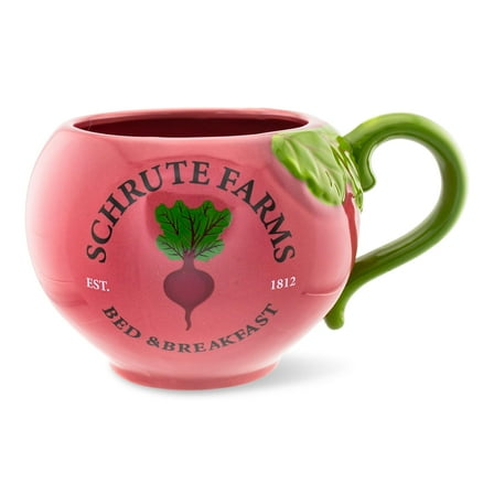The Office Schrute Farms Beet 3D Sculpted Ceramic Mug | Holds 20 Ounces