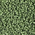 thumbnail image 2 of Miyuki Delica Seed Beads – Size 11/0 (1.6 mm), DB1585, Matte Opaque Avocado, 7.2 g, Approx. 1440 Beads, 2 of 7