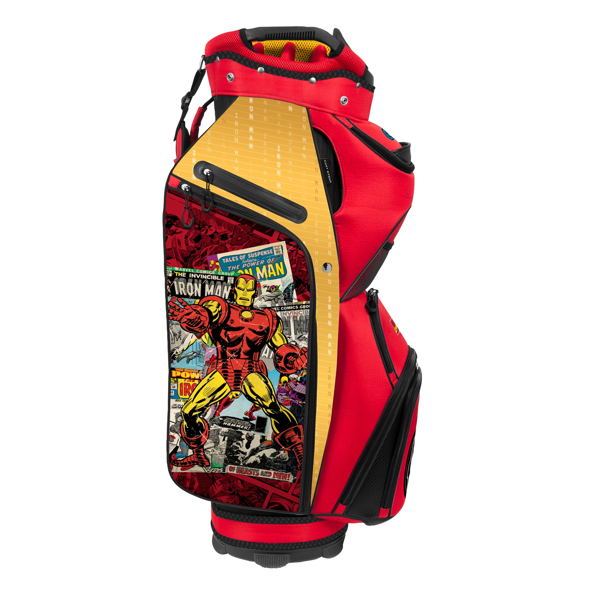 NEW Marvel Team Effort Bucket III Cooler Cart Golf Bag - Iron Man