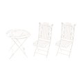thumbnail image 3 of 1 Set of Miniature Table Chair Set Figurines Decorative Mini Furniture Statues Mini House Decor, 3 of 7