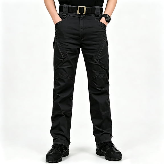 Men Stretch Hiking Cargo Pants Breathable UV Block Multi Pocket All Terrain Work Pants S-XXL