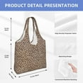 thumbnail image 7 of Wukai Leopard Print-2 Sturdy and Stylish Reusable Canvas Tote Bag: Eco-Friendly, Heavy-Duty Grocery Shopping Bag with Reinforced Handles, 7 of 7