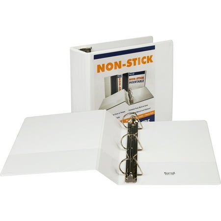 Samsill Non-stick View D-Ring Binder, White, 1 Each (Quantity)