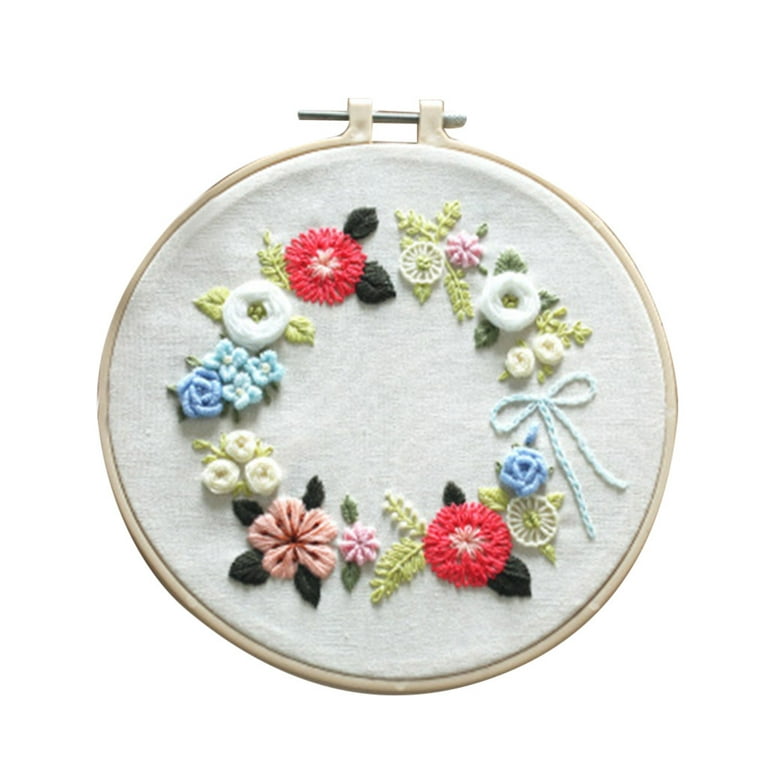 White Peony Cross Stitch Kit, Summer Flowers Beginners Embroidery Kit for  Adults and Kids Handmade Kitchen Wall Decor Mother's Day Gift -   Australia
