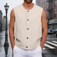 thumbnail image 2 of Pocket Vest Sleeveless Jacket for Daily Casual Outdoors Practical Workwear Men’s Tank Top with Pocketed Design and Versatile Style, 2 of 5