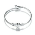 thumbnail image 1 of Fiudx Pulsera Alambre Acero Inoxidable 26 Letras con Forma de Corazón, 1 of 1
