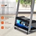 thumbnail image 6 of EUROCO Folding Treadmill for Home/Office, 265LBS Walking Pad with Incline, 2.5HP, LED Play, 6 of 8
