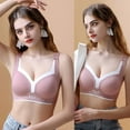 thumbnail image 2 of DORKASM Women T Shirt Bras for Women Wireless Seamless Minimizer Wireless T Shirt Bras Pink 40E, 2 of 4